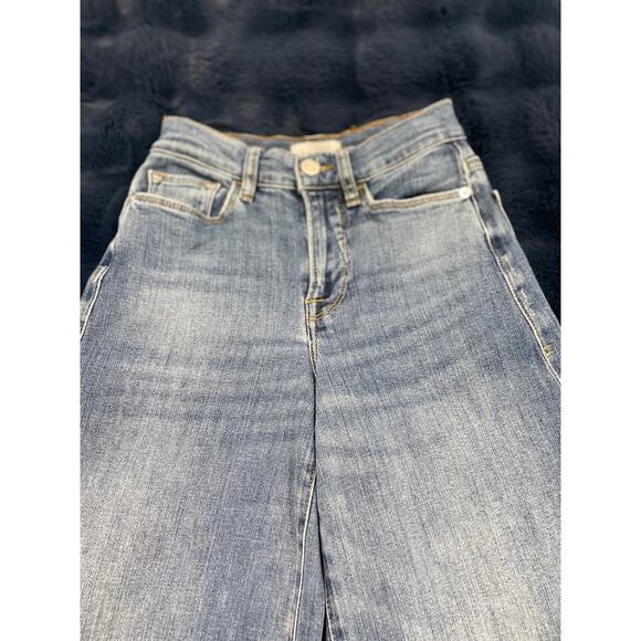 FRAME Le Palazzo Jeans High-Rise Wide Leg , Full length, Size 24 *RARE* - Picture 5 of 16